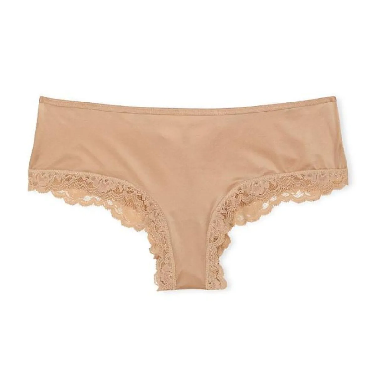 Panty con Encaje Beige