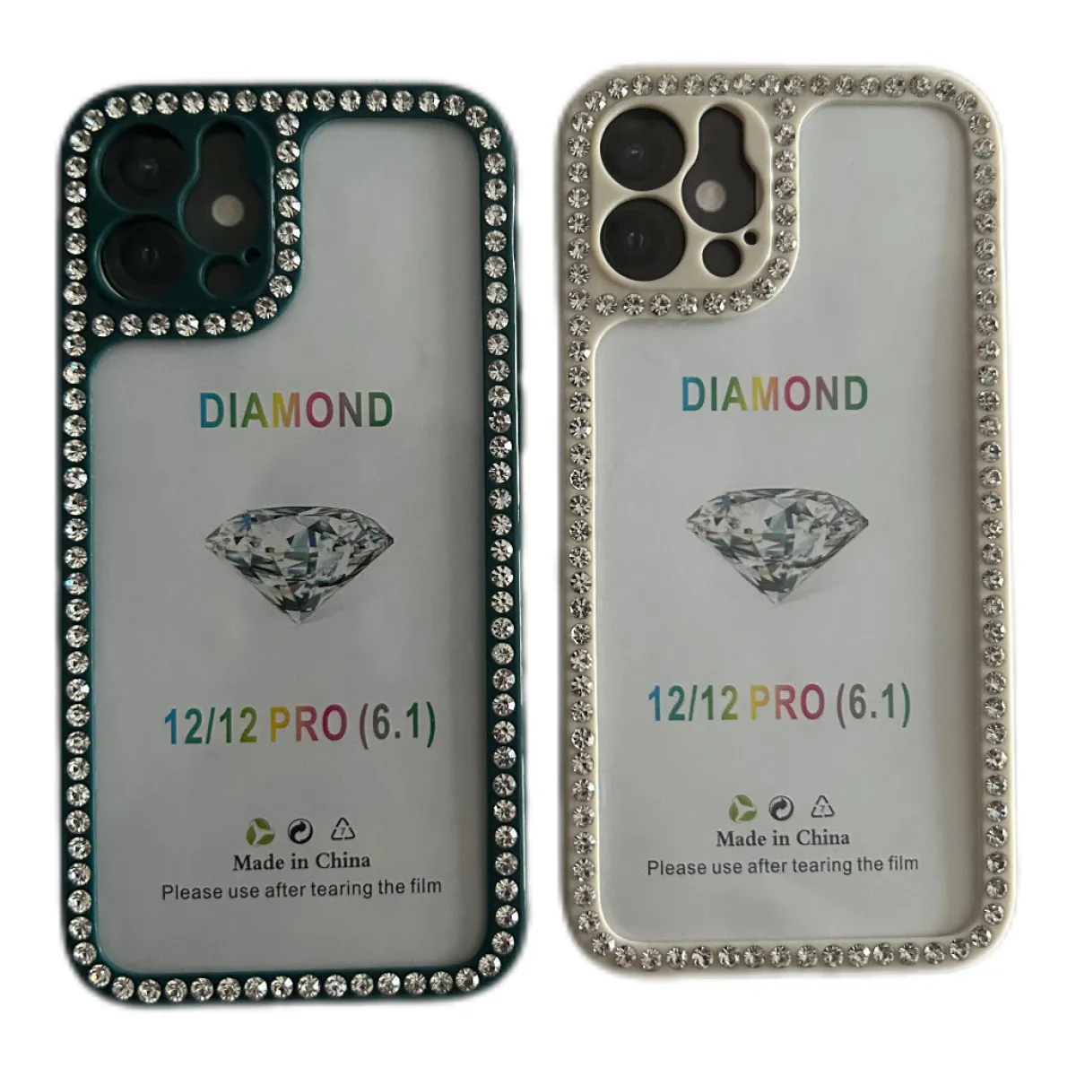 Funda Iphone 12-12 pro Transparente Brillantes