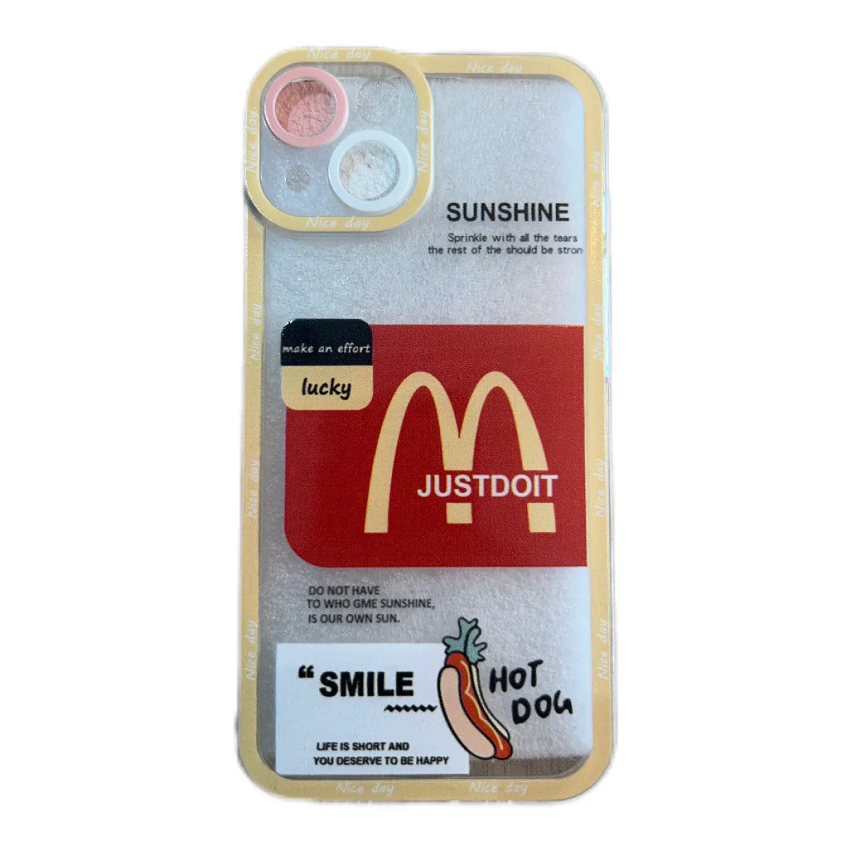 Funda Iphone 14 Transparente Mac donalds