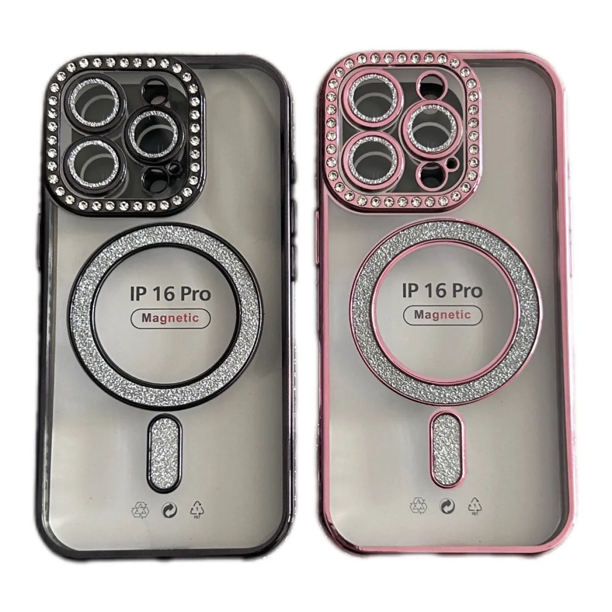 Funda Iphone 16 Pro Transparente con Brillo Magsafe