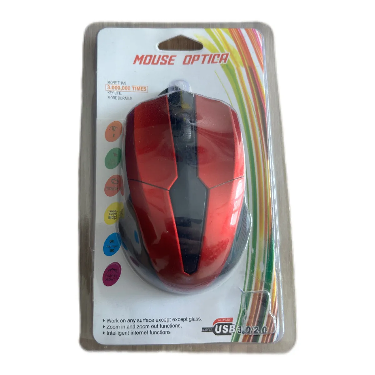 Mouse Optico Cable