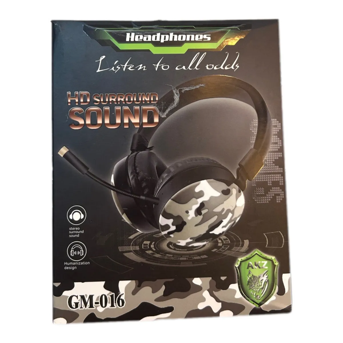 Auricular Gamer Camuflado GM 016 con Microfono