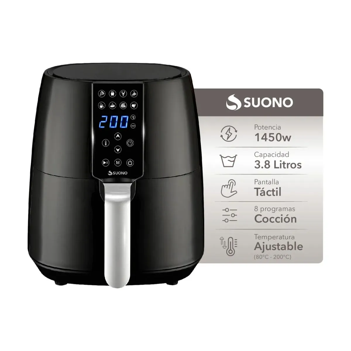 Freidora de Aire 3.8L (8 dias habiles)