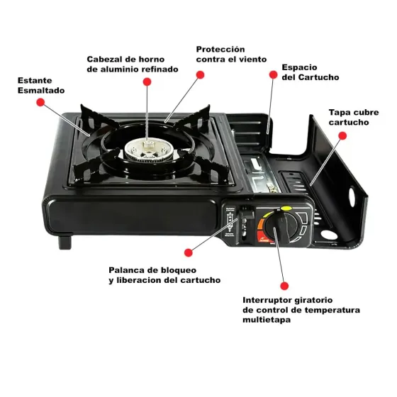 Anafe Portatil Camping Gas Butano (8 dias habiles)