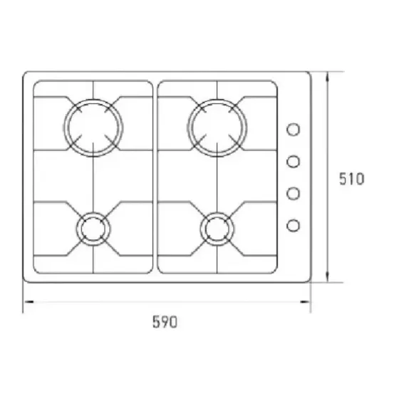 Anafe Gas Empotrable (12 dias habiles)