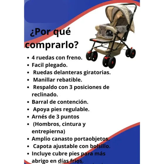 Cochecito Cuna Plegable (8 dias habiles)