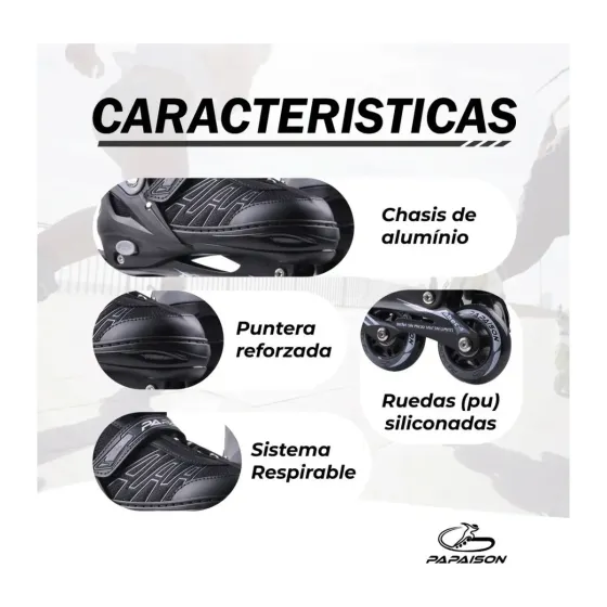 Rollers Aluminio 301 Extensibles (8 dias habiles)