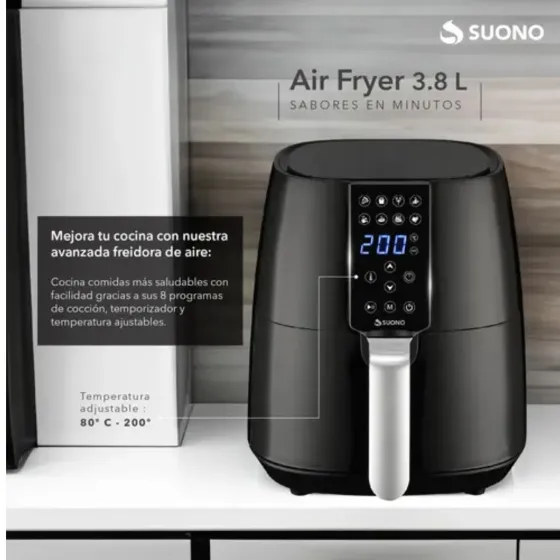 Freidora de Aire 3.8L (8 dias habiles)