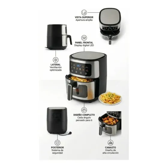 Freidora de Aire 10L 1400W (8 dias habiles)