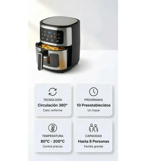 Freidora de Aire 10L 1400W (8 dias habiles)