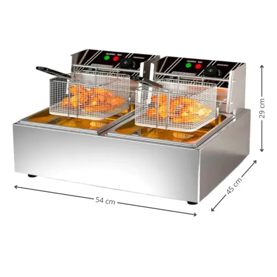 Freidora Electrica 12L Doble (8 dias habiles)