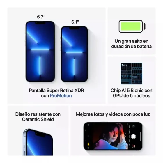 Iphone 13 Pro usado 128gb 76% Grado 1