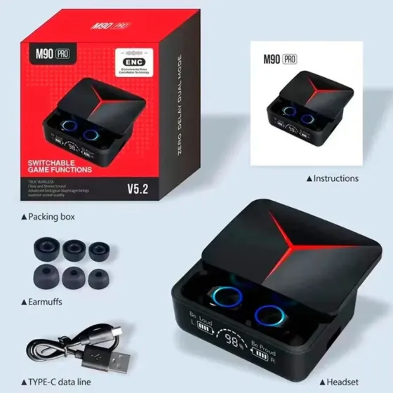Auriculares M90 Pro 