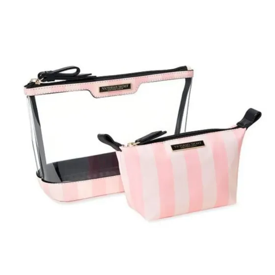 Cosmetiquera 2 en 1 rosa