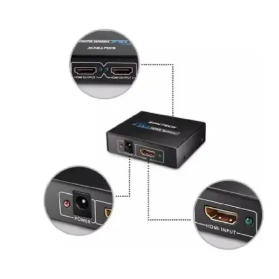 Divisor Señal Hdmi 1 X 2 Multiplicador