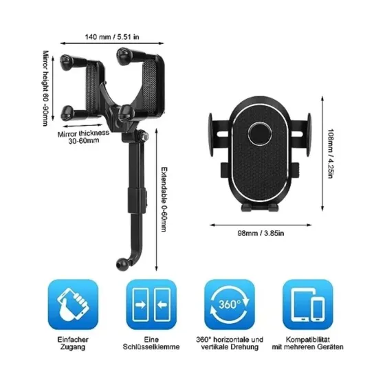 Soporte Celular para Auto Espejo 
