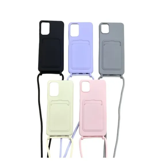 Funda Iphone 15 Pro Max Porta Tarjeta y Cordon