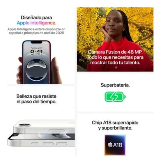 Iphone 16e de 256gb (8 dias habiles)
