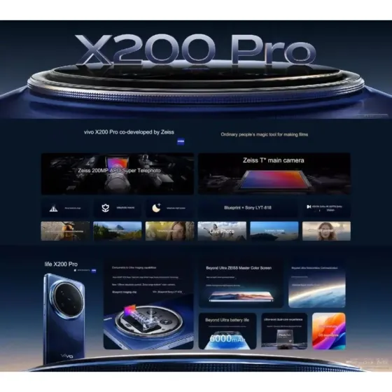 Vivo X200 Pro Global 16/512gb (40 dias habiles)