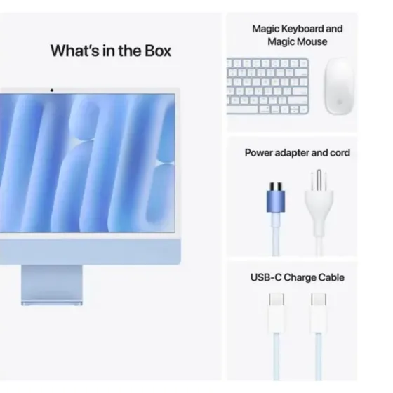 Imac M4 24" 10CPU 4K Retina 16/256gb (8 dias habiles)