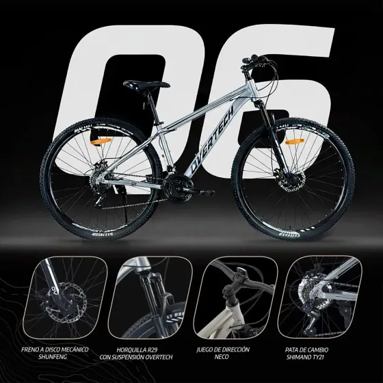 Bicicleta MTB Q6 Rod 29 21v (8 dias habiles)