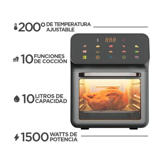 Freidora de Aire 10L Tactil (8 dias habiles)