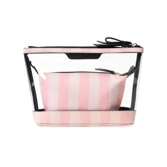 Cosmetiquera 2 en 1 rosa