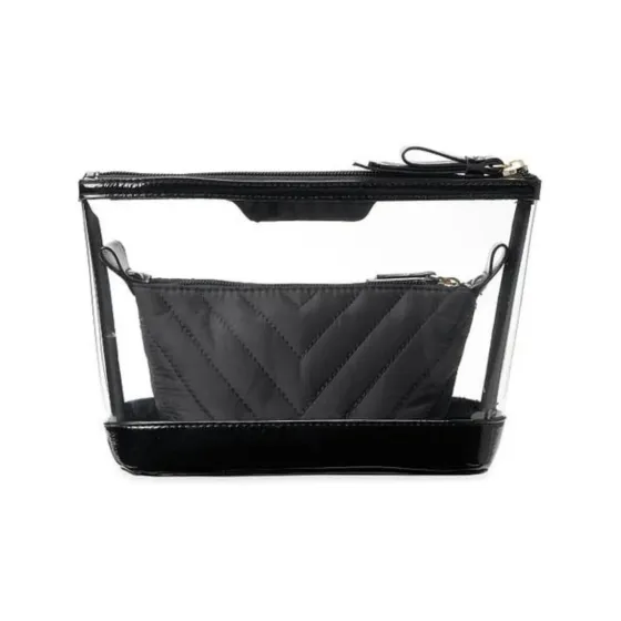 Cosmetiquera 2 en 1 negra