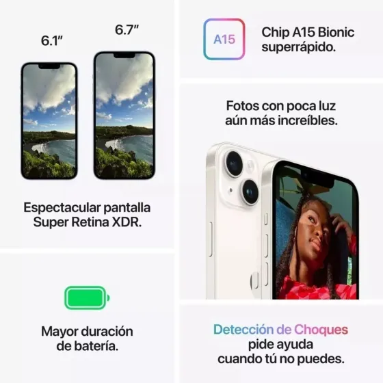 Iphone 14 usado 128gb Grado 1 
