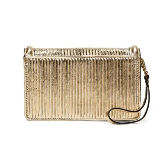 Bolso para celular dorado