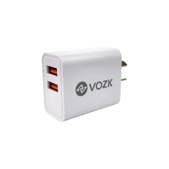 Cargador VOZK 4.8A Micro USB o V8 2 Puertos USB
