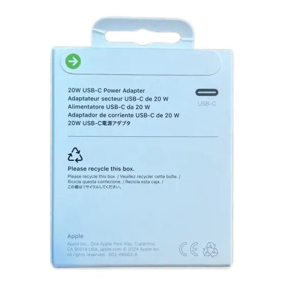 Cargador 20W ORIGINAL Pata Recta