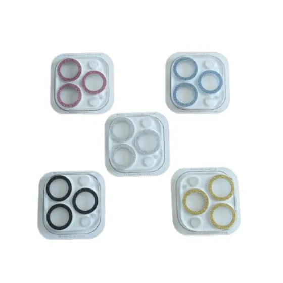Protector de Camara Transparente Glitter