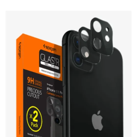 Protector de Camara Negro Spigen x1