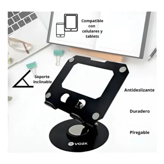 Soporte Metal Tablet Giratorio VOZK 