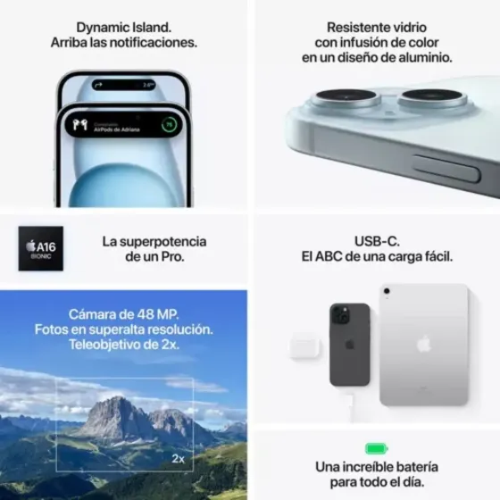 Iphone 15 usado 128gb Grado 1 (8 dias habiles)