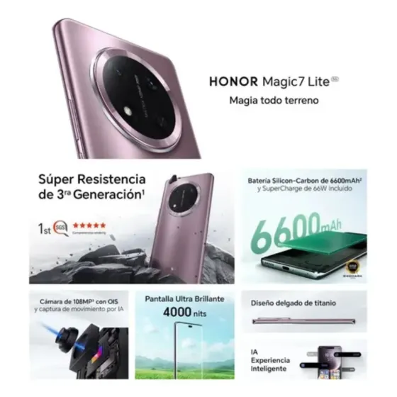 Honor Magic 7 Lite 5G 12/512gb (8 dias habiles)