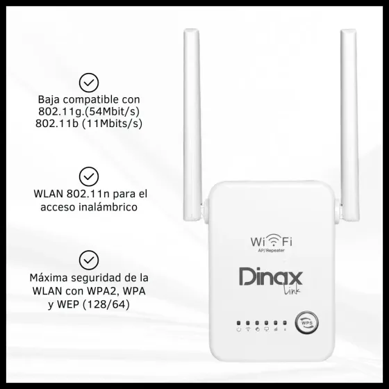 Repetidor WIFI 2 Antenas Dinax
