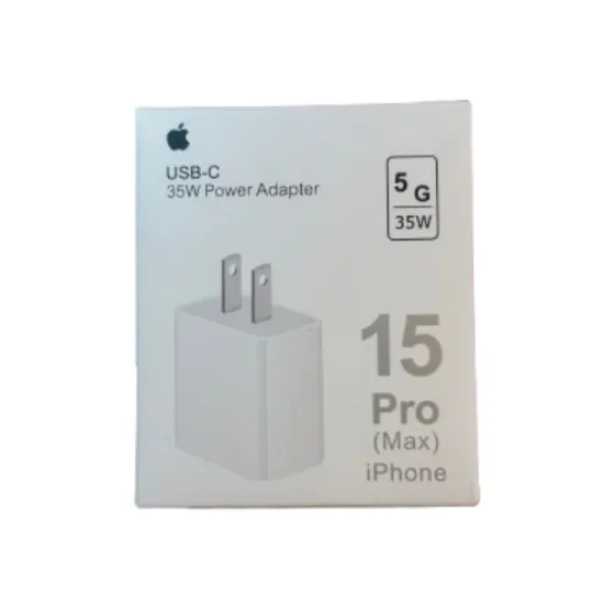 Ver más sobre Cargador y Cable Cargador 35W ficha C Pata Recta, Argentina