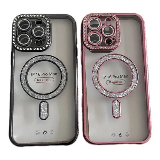 Ver más sobre Fundas Funda Iphone 16 Pro Max Transparente con Brillo Magsafe, Argentina