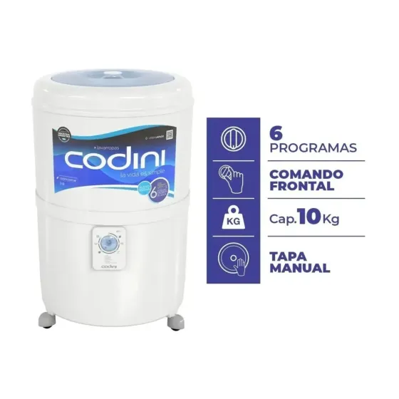Ver más sobre Lavarropas / Secarropas  Lavarropas Semi Automatico 10kg (8 dias habiles), Argentina