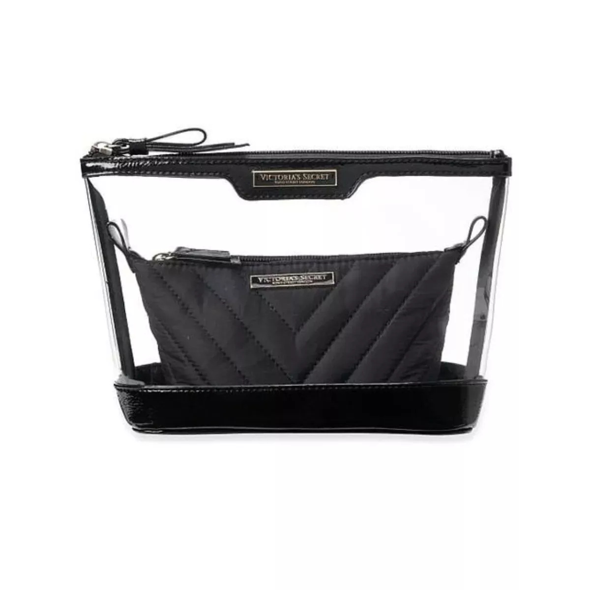 Cosmetiquera 2 en 1 negra