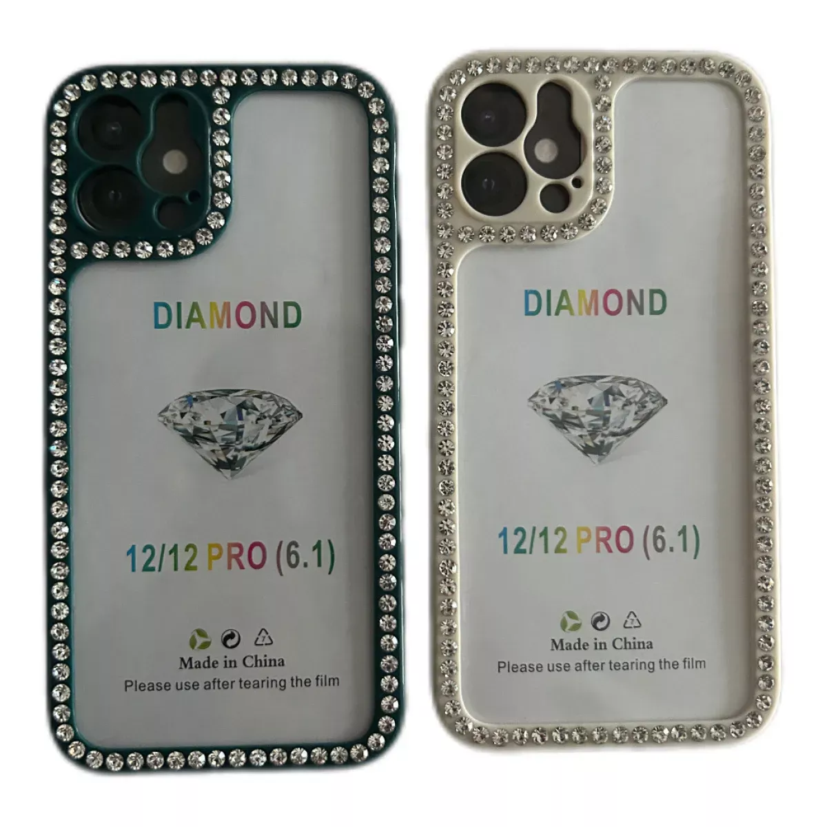 Funda Iphone 12-12 pro Transparente Brillantes