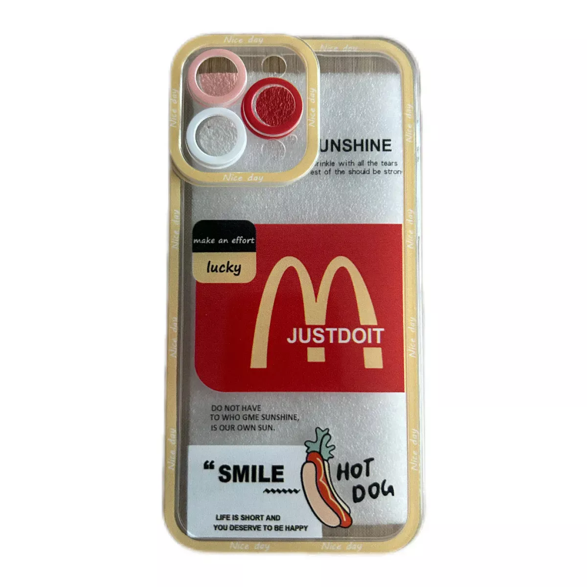Funda Iphone 14 pro max Transparente Mac Donalds