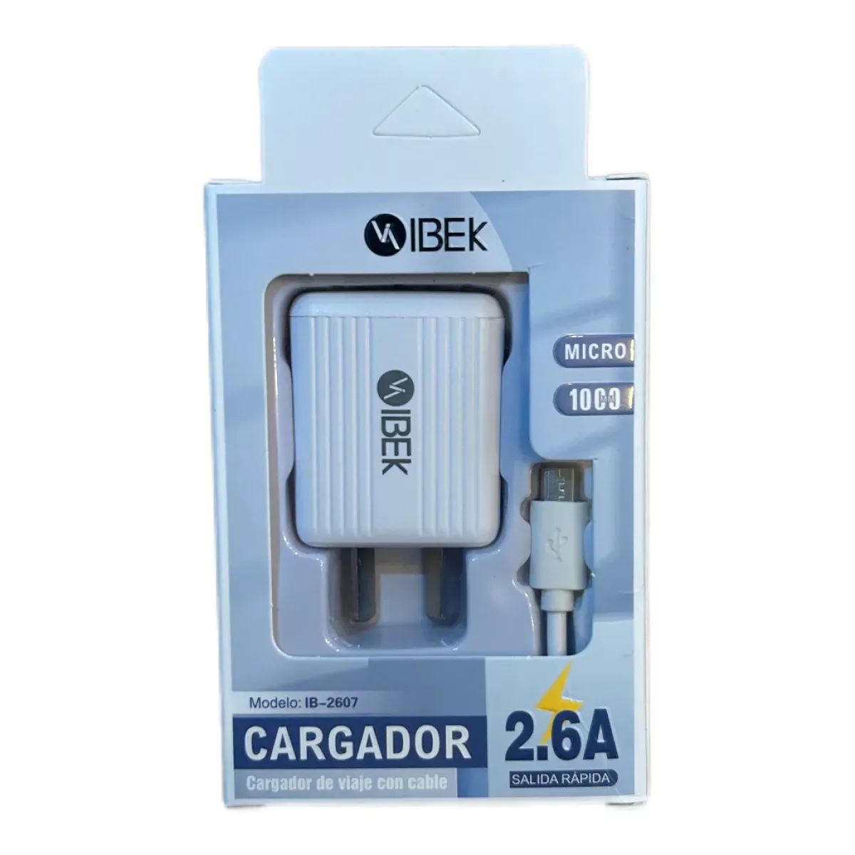 Cargador Completo 2.6A USB A a Micro USB o V8